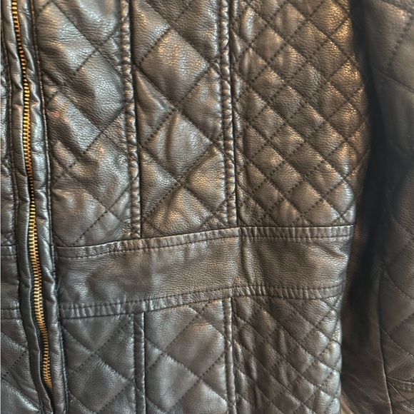 Giacca Black Quilted Leather Jacket - Picture 2 of 7